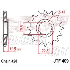 Lánckerék első JT 409