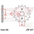 Lánckerék első JT 417