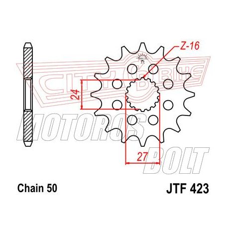 Lánckerék első JT 423