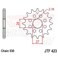 Lánckerék első JT 423-18RB
