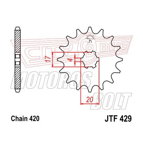 Lánckerék első JT 429-15