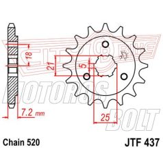 Lánckerék első JT 437-16