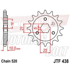 Lánckerék első JT 438-15