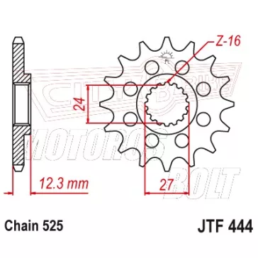 Lánckerék első JT 444