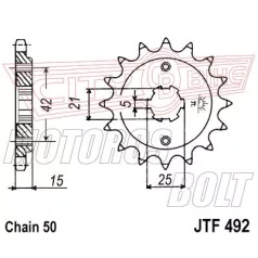 Lánckerék első JT 492