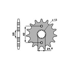 Lánckerék első JT 512-17