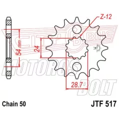 Lánckerék első JT 517