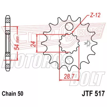 Lánckerék első JT 517