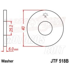 Lánckerék adapter első lánckerékhez JT 518B