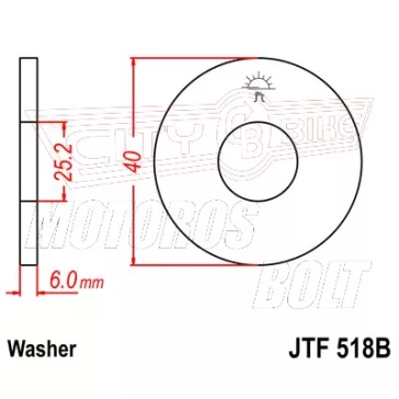 Lánckerék adapter első lánckerékhez JT 518B