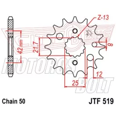 Lánckerék első JT 519