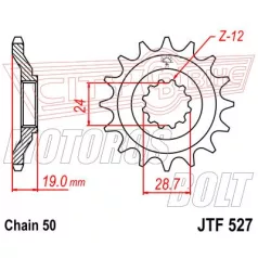 Lánckerék első JT 527