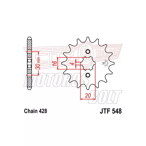Lánckerék első JT 548 Lánckerék első JT 548