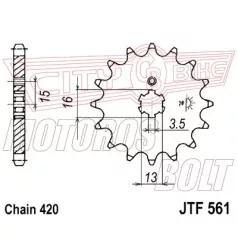 Lánckerék első JT 561