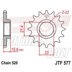 Lánckerék első JT 577-15