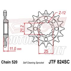 Lánckerék első JT824-13SC