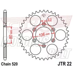 Lánckerék hátsó JT 022