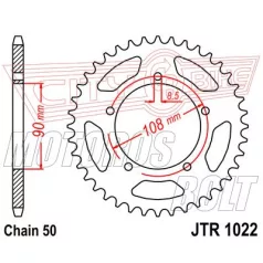 Lánckerék hátsó JT 1022