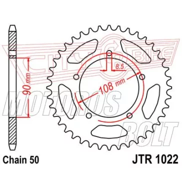 Lánckerék hátsó JT 1022