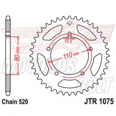 Lánckerék hátsó JT 1075
