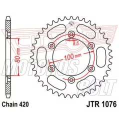 Lánckerék hátsó JT 1076