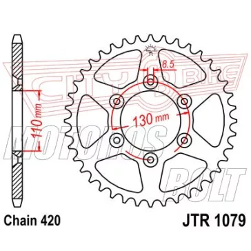 Lánckerék hátsó JT 1079