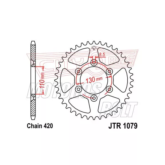 Lánckerék hátsó JT 1079 Lánckerék hátsó JT 1079