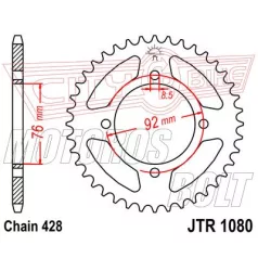 Lánckerék hátsó JT 1080