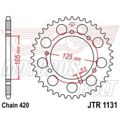 Lánckerék hátsó JT 1131-52