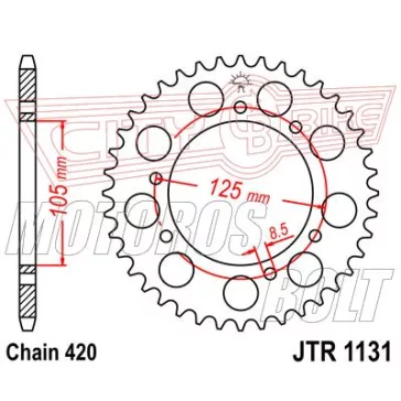 Lánckerék hátsó JT 1131-48