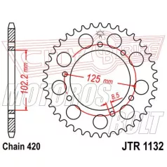 Lánckerék hátsó JT 1132-53