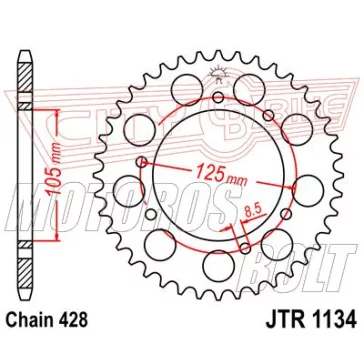 Lánckerék hátsó JT 1134