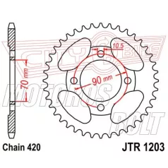 Lánckerék hátsó JT 1203