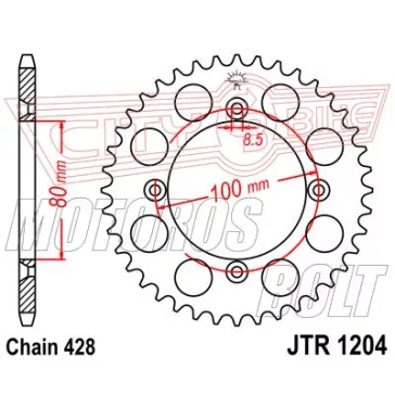 Lánckerék hátsó JT 1204