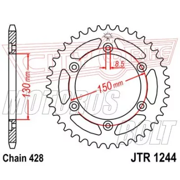 Lánckerék hátsó JT 1244