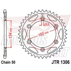 Lánckerék hátsó JT 1306-42