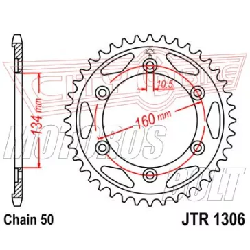 Lánckerék hátsó JT 1306