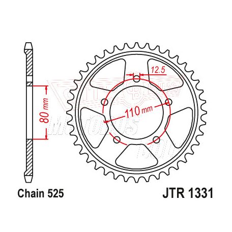 Lánckerék hátsó JT 1331-42ZBK