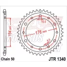Lánckerék hátsó JT 1340-44
