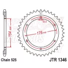Lánckerék hátsó JT 1346-43