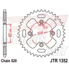 Lánckerék hátsó JT 1352