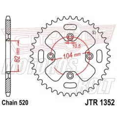 Lánckerék hátsó JT 1352