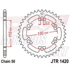 Lánckerék hátsó JT 1420