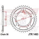 Lánckerék hátsó JT 1493