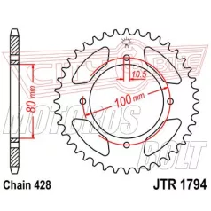 Lánckerék hátsó JT 1794
