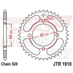 Lánckerék hátsó JT 1910