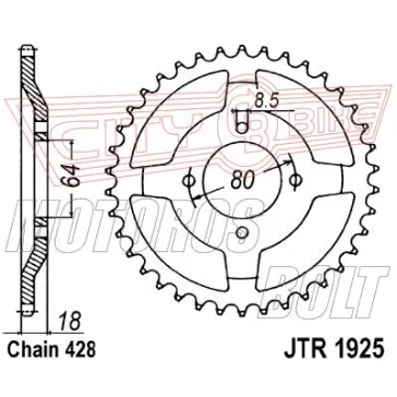 Lánckerék hátsó JT 1925