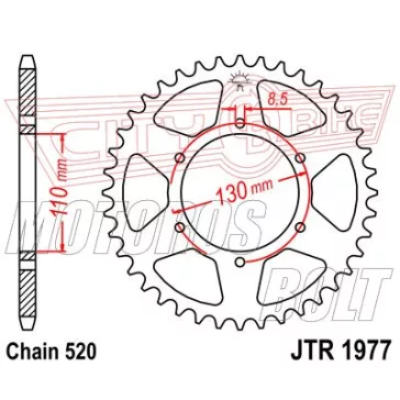 Lánckerék hátsó JT 1977