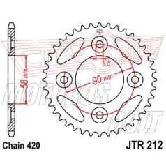 Lánckerék hátsó JT 212-35