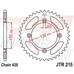 Lánckerék hátsó JT 215-49